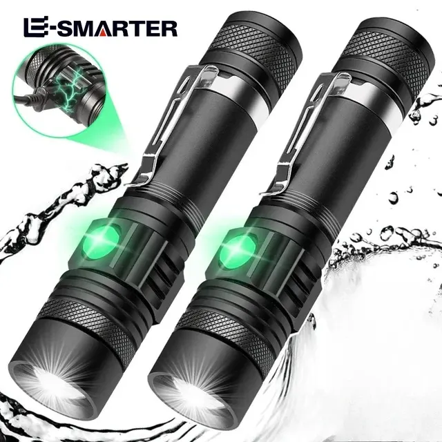 Outdoor Tactical Zoom Waterproof Aluminum Flashlight 2