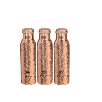 Copper Water Bottle With Time Marker 1 Liter 4