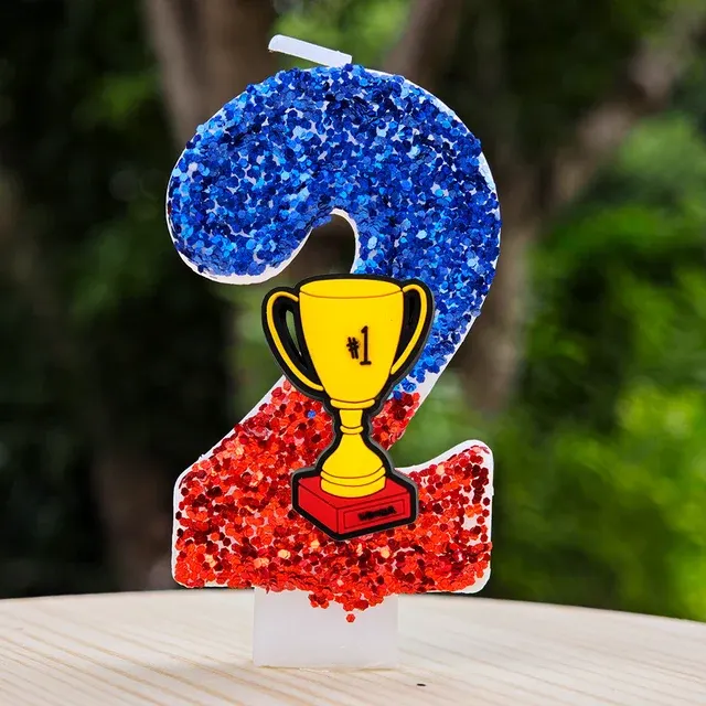 Number Candle Cake Topper 4