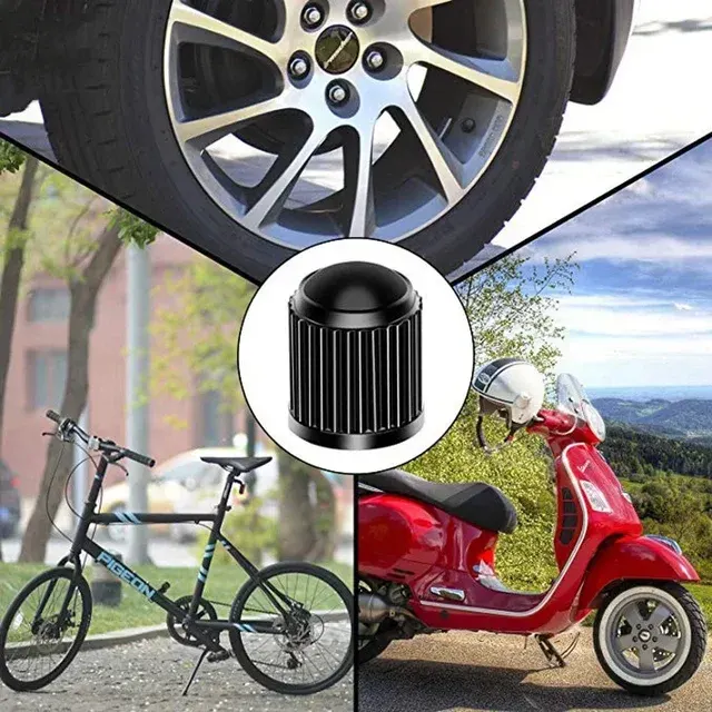 Plastic Tire Valve Caps Dustproof Covers 4
