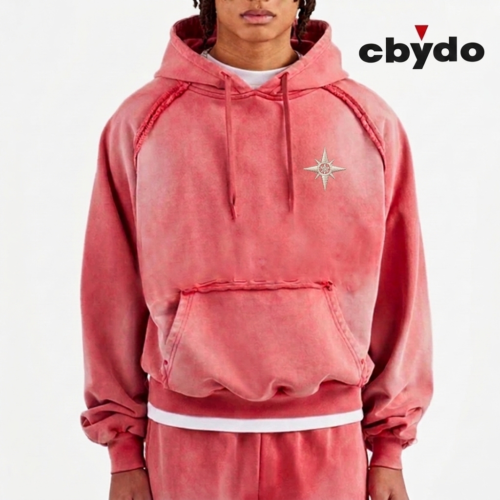 Acid Wash Heavyweight Cotton Oversized Hoodie