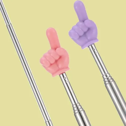 Edelstahl Lehre Zeiger Eltern-kind-Finger Lesen Sticks Teleskop Stange