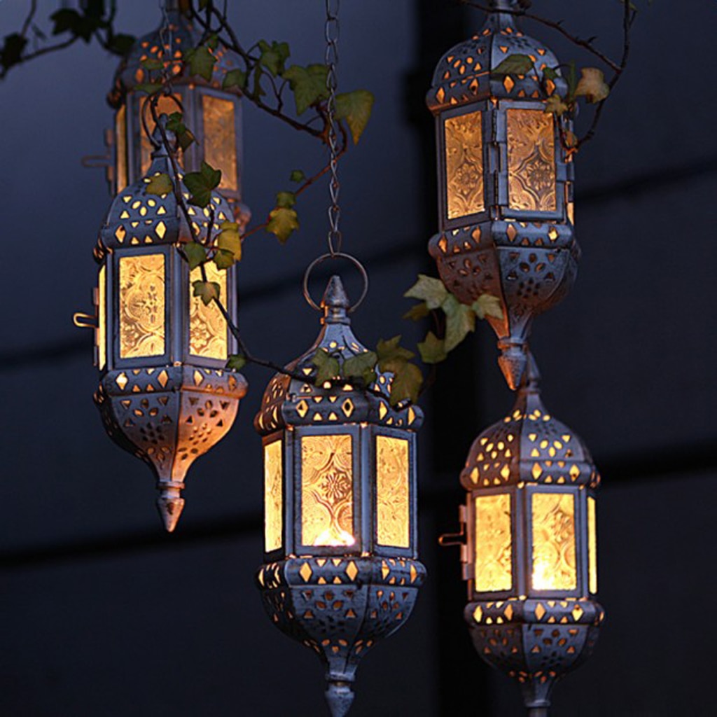Soft Light Moroccan Candlestick