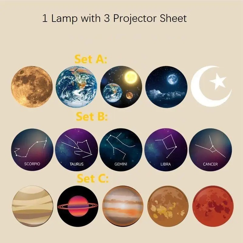 USB Moon Projection Lamp with Starry Sky 4