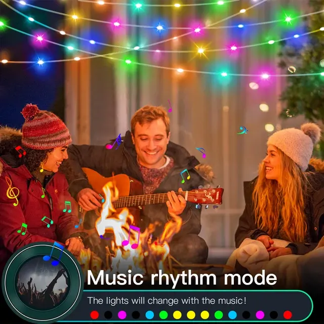 Smart LED Christmas Tree String Lights 4
