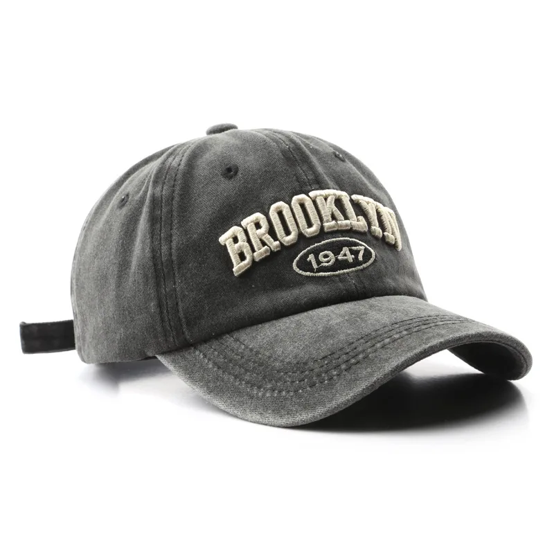 Retro Cotton Letter Embroidered Snapback 4