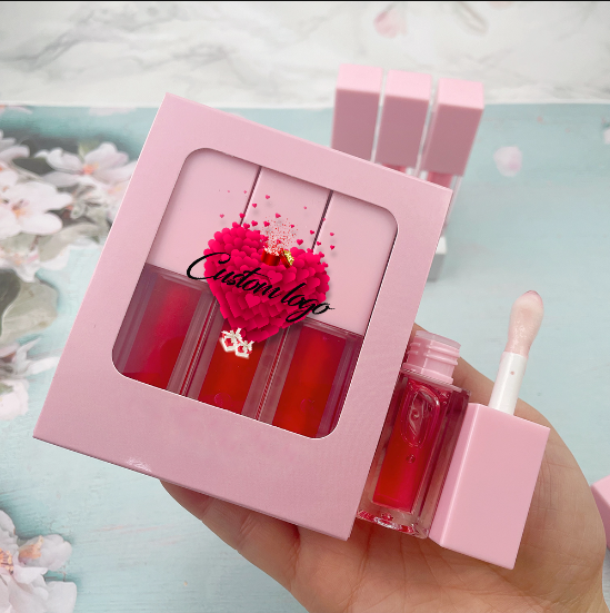 Farbwechsel Lippenöl Set in Rosa