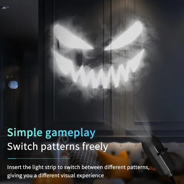 1er-Pack USB-Planeten-Projektions-Nachtlicht 360° ° Rotierende Mehrfarben-Lichterkette für Schlafzimmer 3