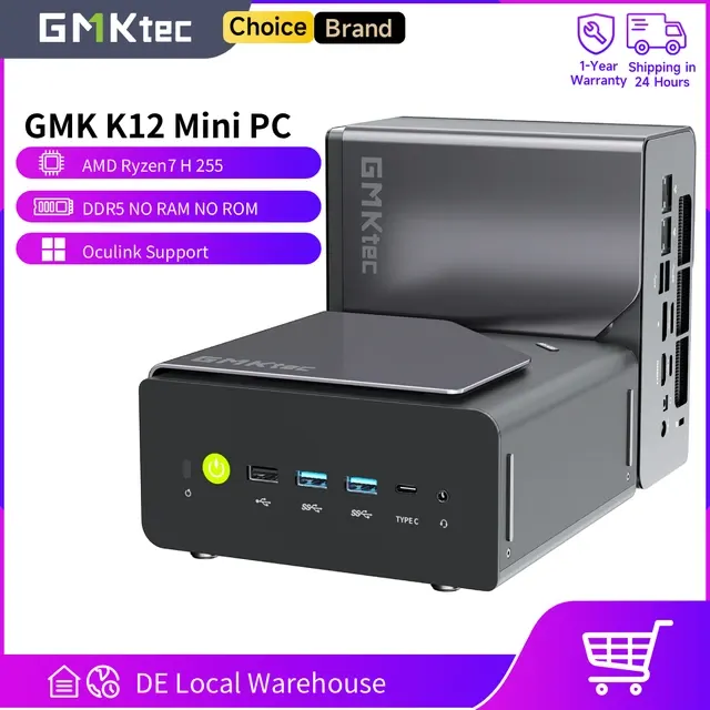 Compact AMD Ryzen 7 Mini Gaming PC Barebone 1