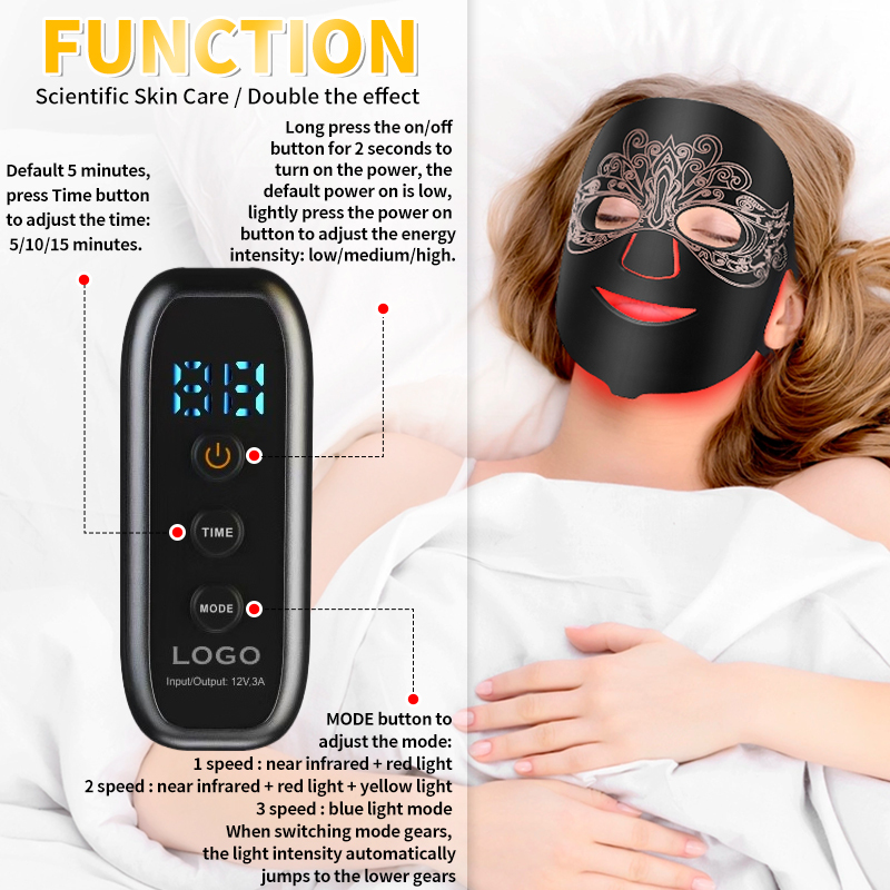 SHINE ERA Photon Therapy LED Light Mask-Silicone Wireless 4