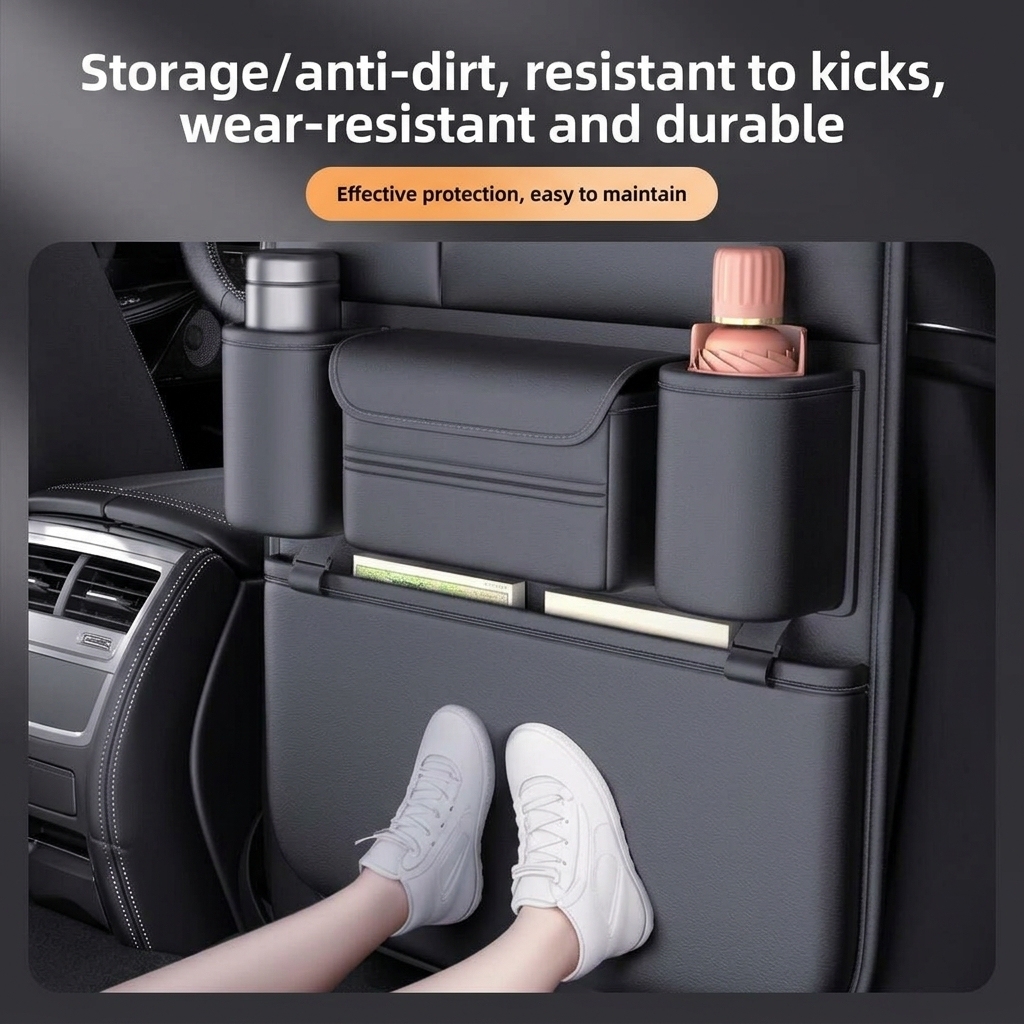 Autositz-Organizer aus PU-Leder 4