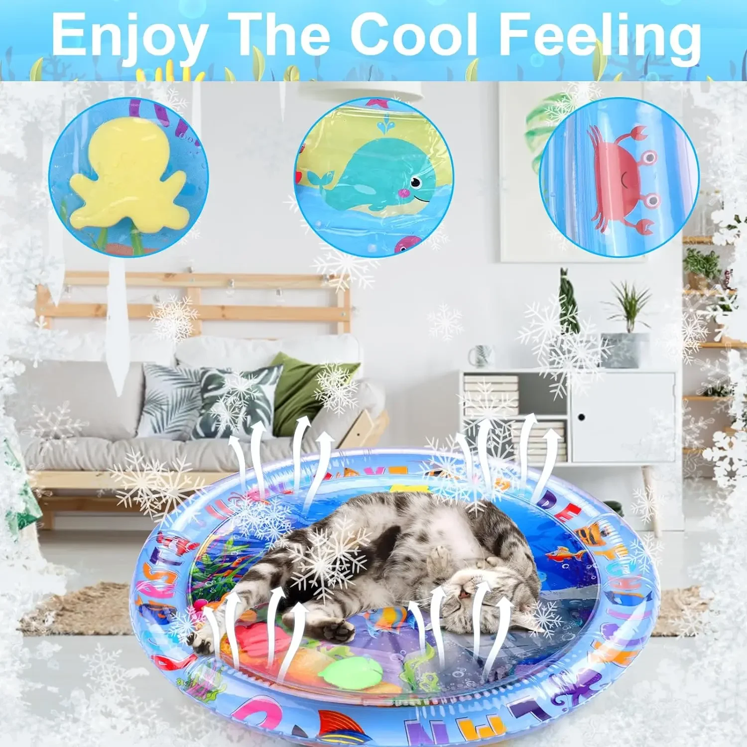 Inflatable Water Sensory Pet Playmat 2