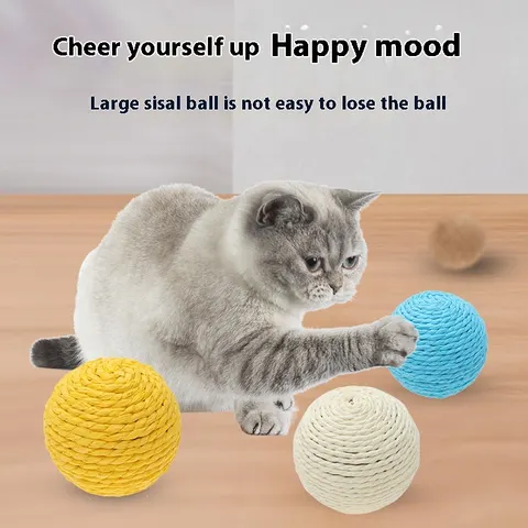 Katzenspielball Sisal