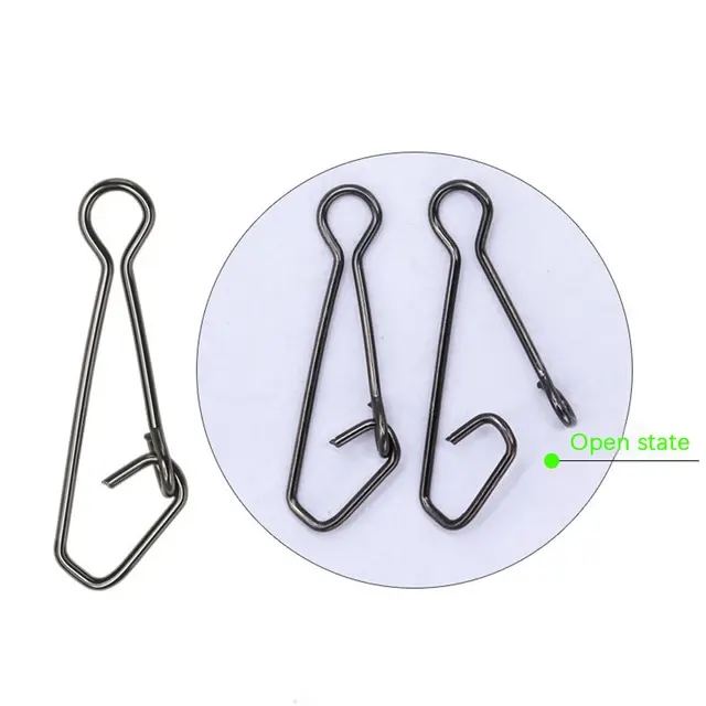 Stainless Steel Snap Swivel Set 50-Piece 3