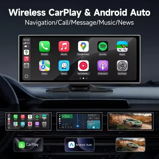 4K Dash Cam with Wireless CarPlay 3