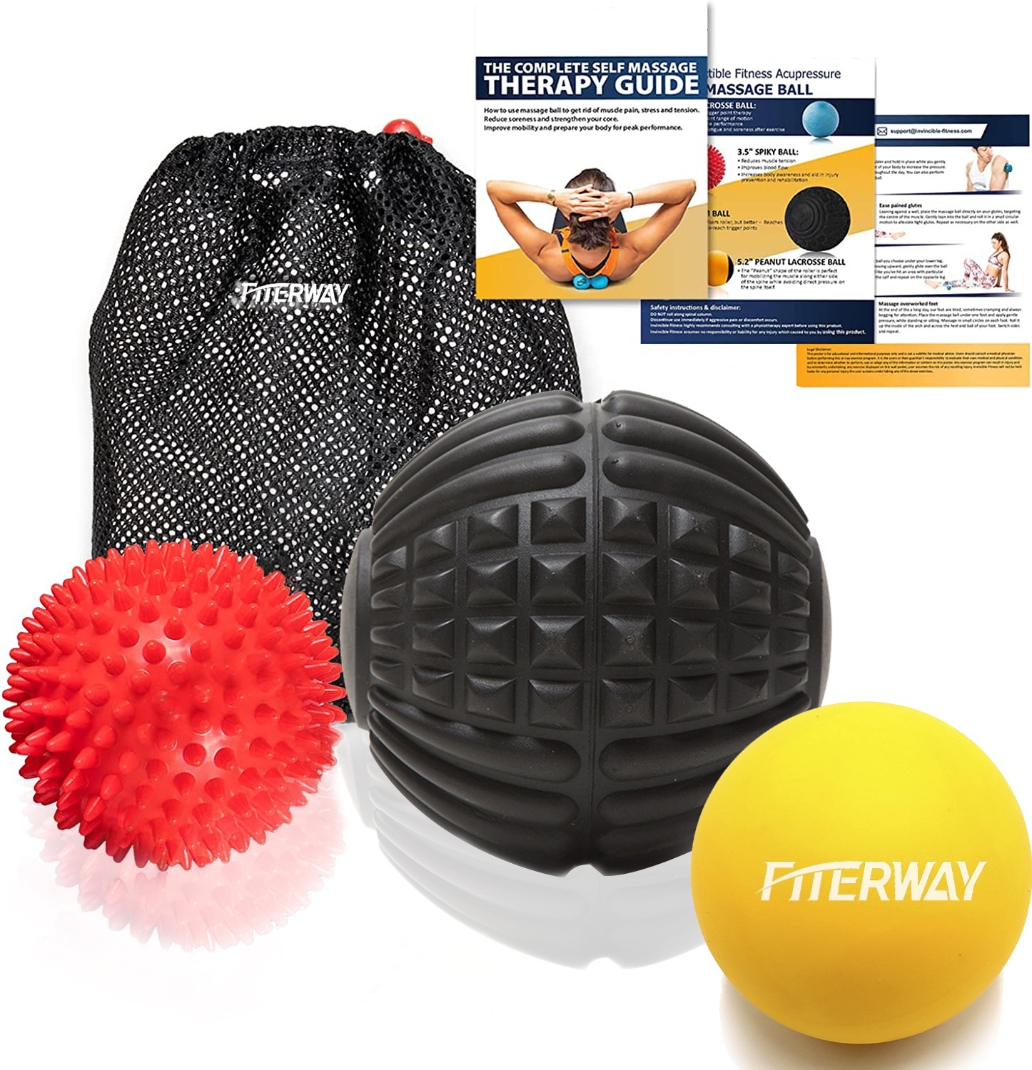 Dreiteiliges Therapie-Massageball-Set