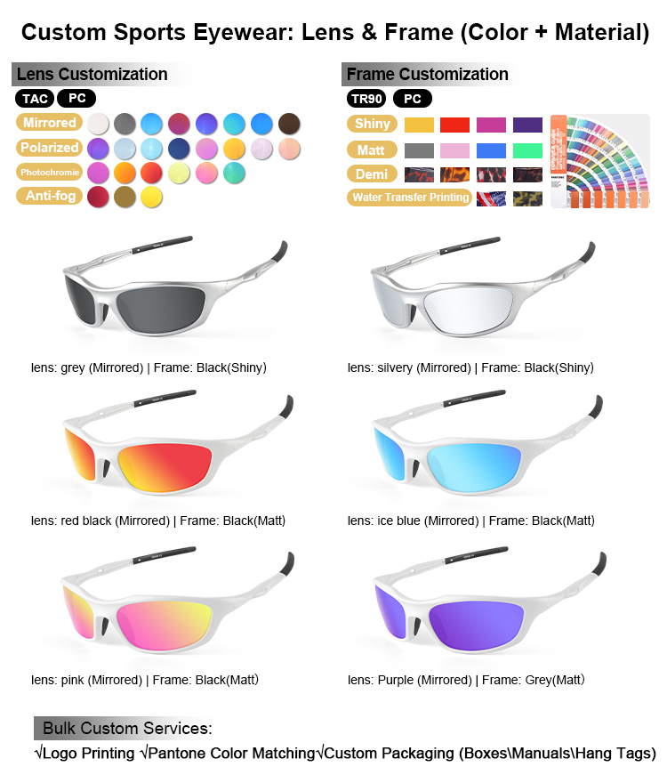 TR90 Anti-Slip Running Sports Sunglasses 2