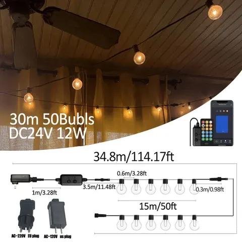 outdoor LED string lights