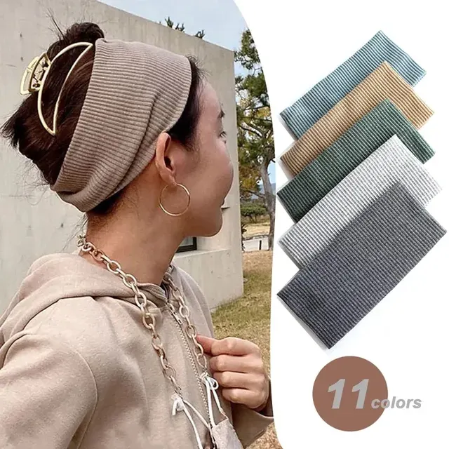 Wide Non-Slip Elastic Yoga Headband 3