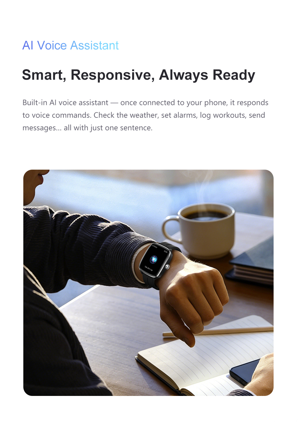 Waterproof Men's Smartwatch Sleep Monitor 2