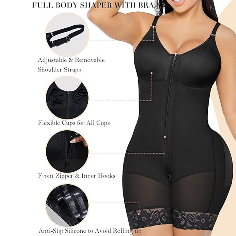 Lace Tummy-Control Shapewear Bodysuit 2