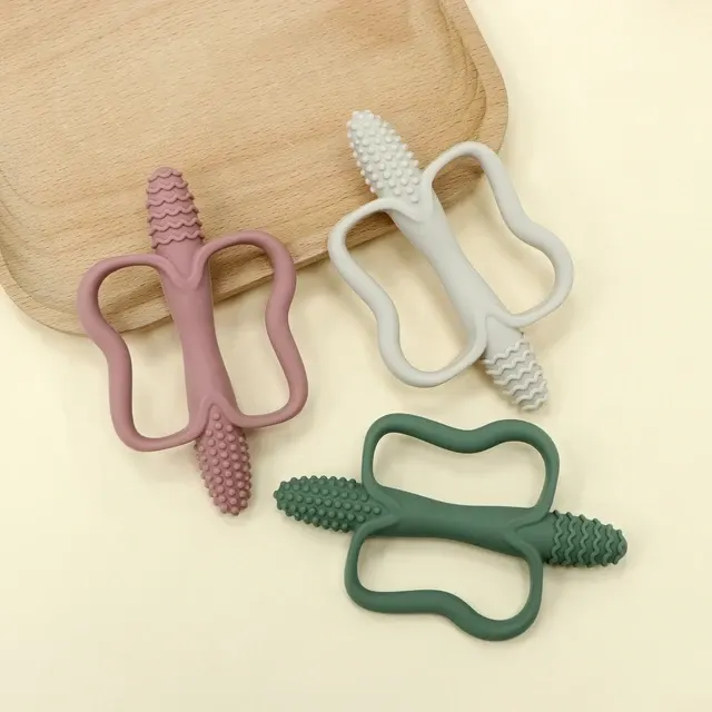Silicone Teether with Handle for Babies 3