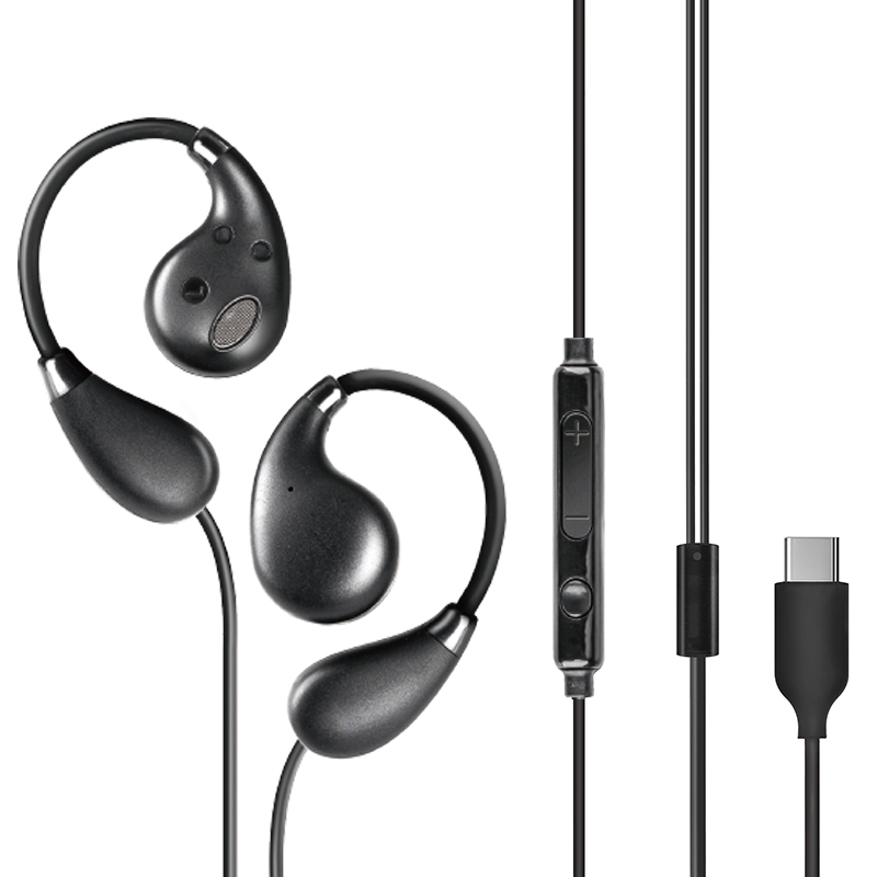 Open ear Headphones Arrival TYPE-C Wired Earbuds Heavy