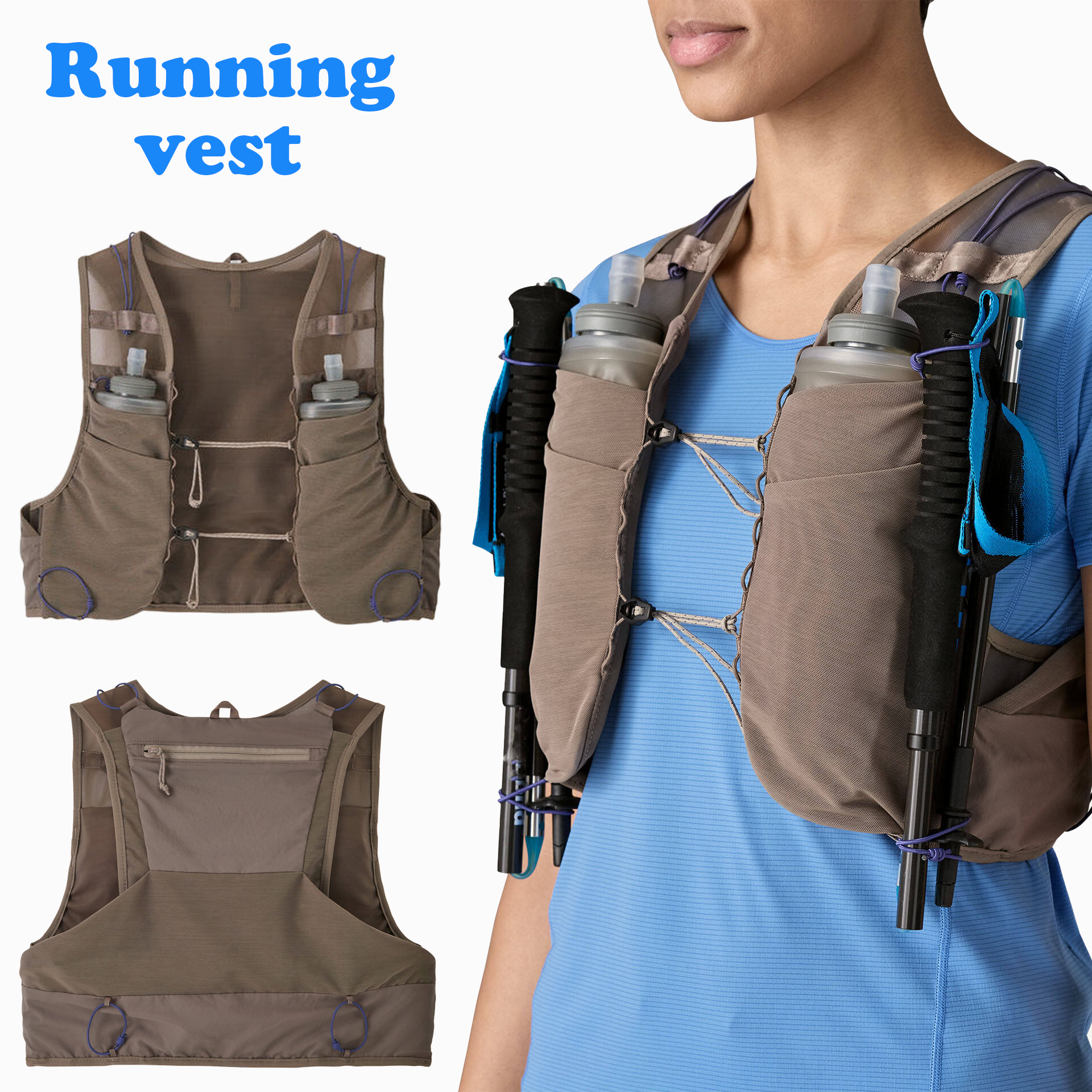 Exclusive Design Lightweight Durable Running Hydration Vest Water