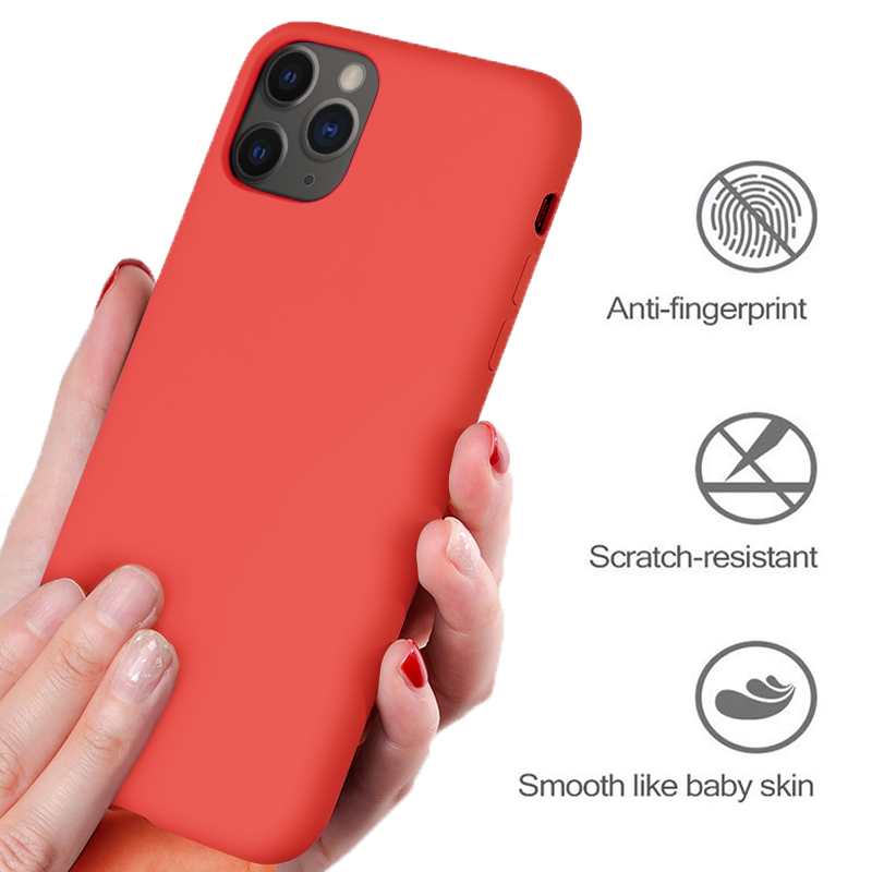 Mobile Phone Case Luxury Original Liquid Silicone Soft