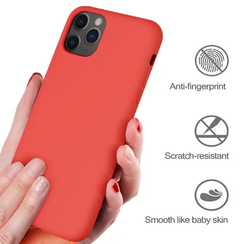 Mobile Phone Case Luxury Original Liquid Silicone Soft