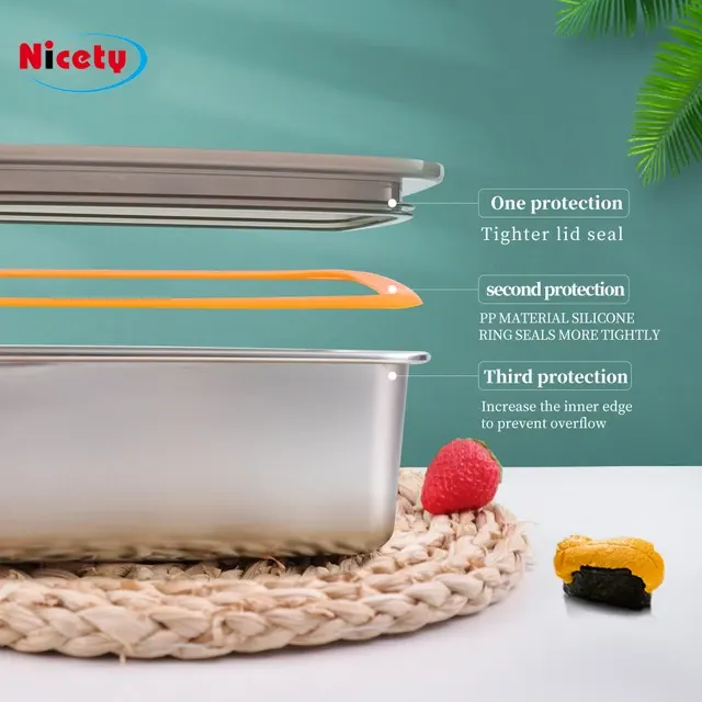 Eco-Friendly Stainless Steel Bento Lunch Box 2