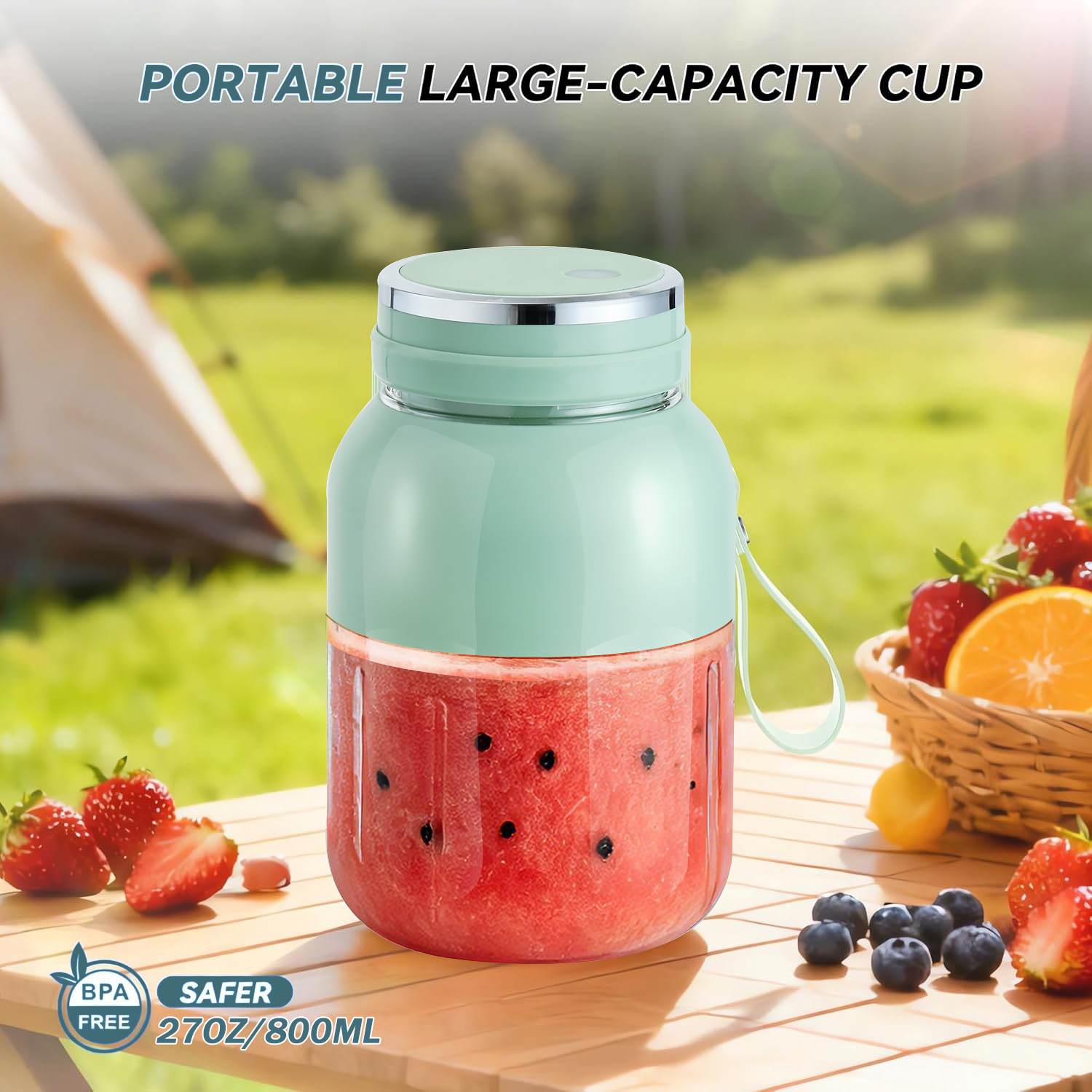 Portable USB-C Smoothie Blender 800ml 4
