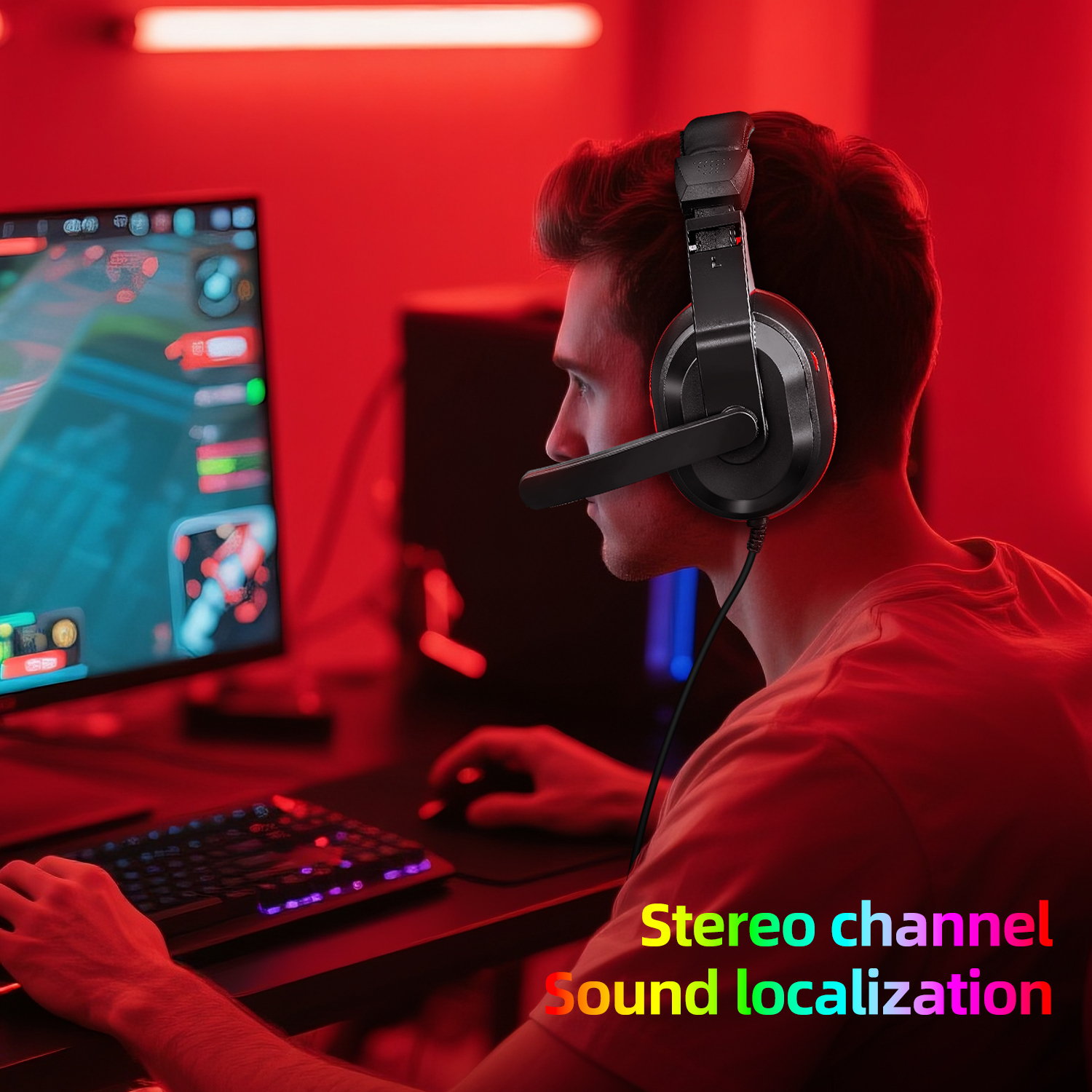 Wired On-Ear Gaming Headset with Mic 3