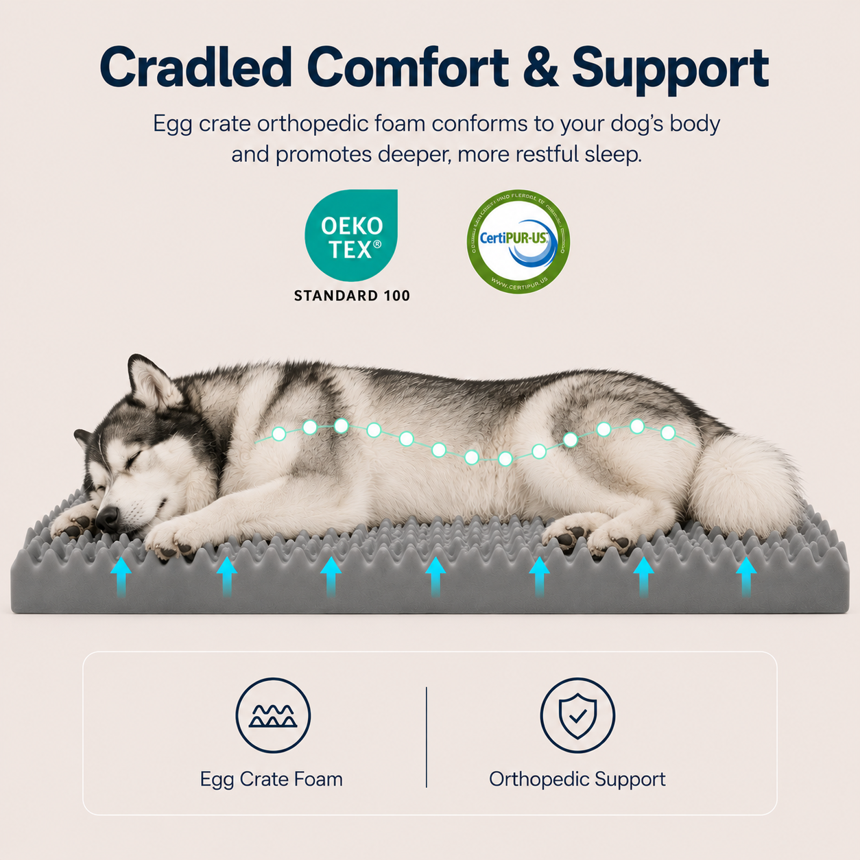 Anti Anxiety Eco-Friendly Pet Bed Calming Donut Style 2