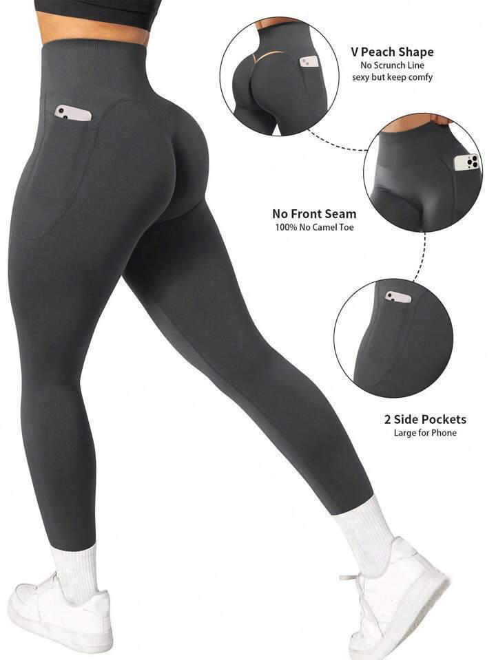 Seamless Legging Push up Mujer Tummy Control High 2