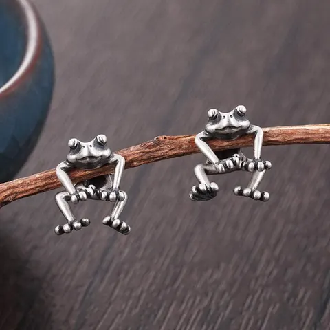 Cute Frog Earrings Funny Animal For Women Girls
