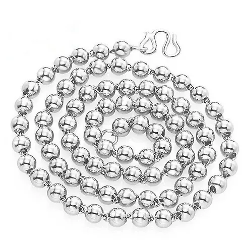 Silver Bead Necklace