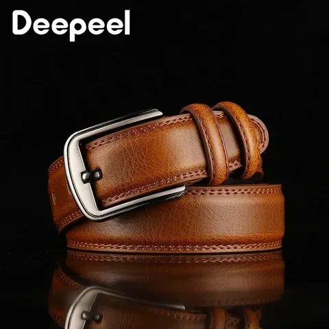 Men's Genuine Cowhide Leather Dress Belt