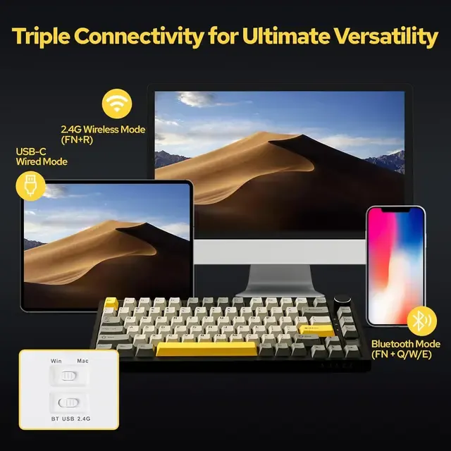 Wireless Mechanical Gaming Keyboard RGB 4