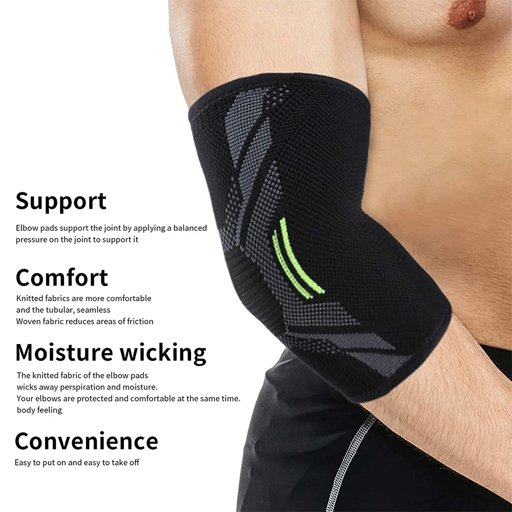 Sweat-Absorbing Elbow Support Sleeve for Sports 2