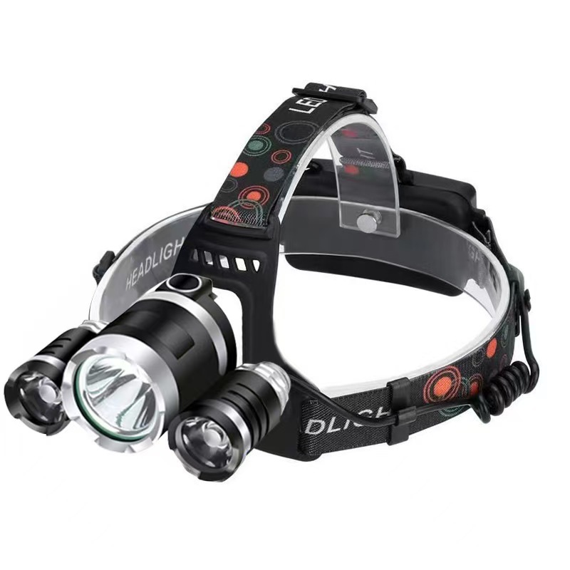 USB Rechargeable T6 High Power LED Headlamp Three