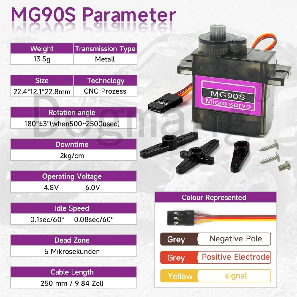 9g Metal Gear Micro Servo for Arduino 4