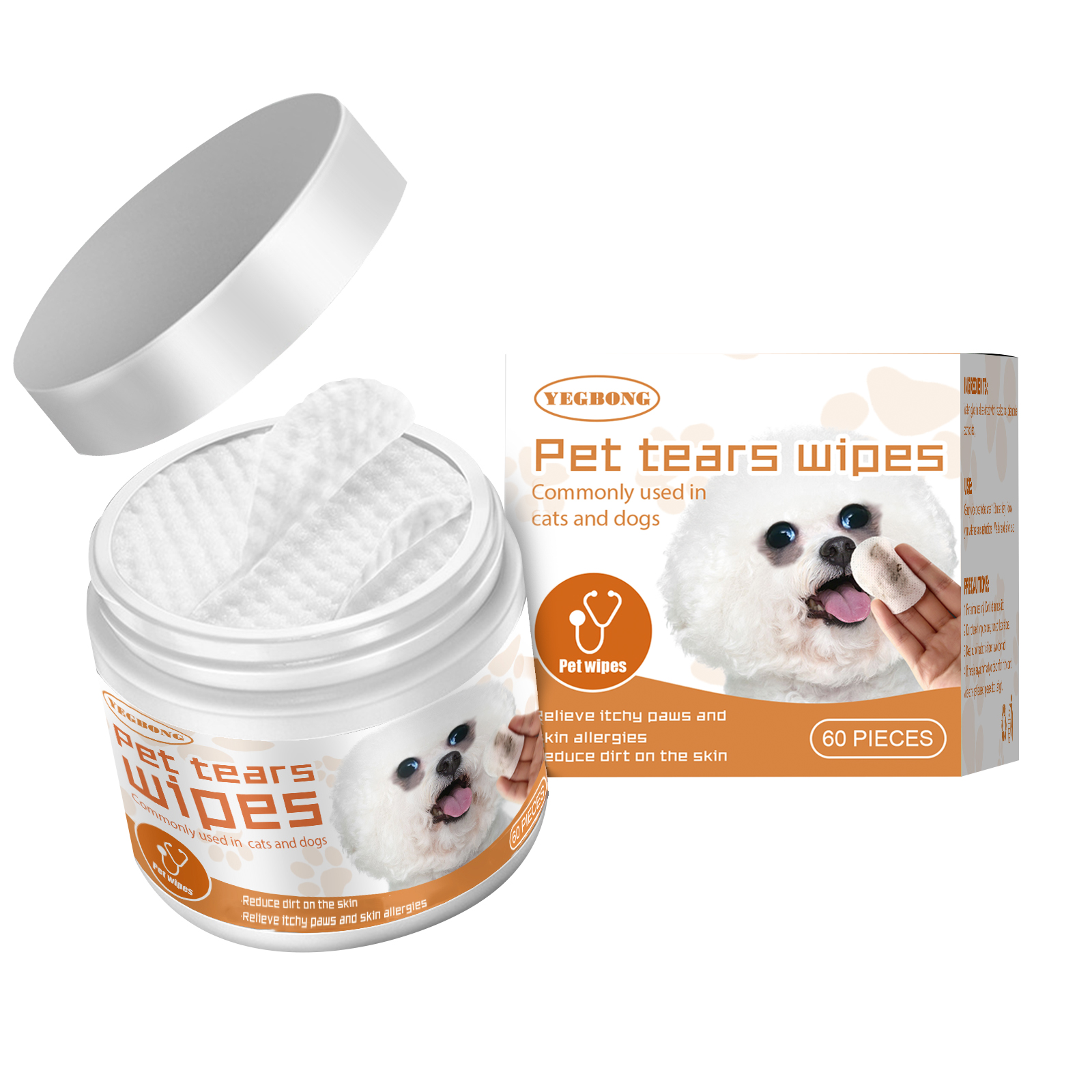 Pet Eye Cleaning Wipes For Tear Stains