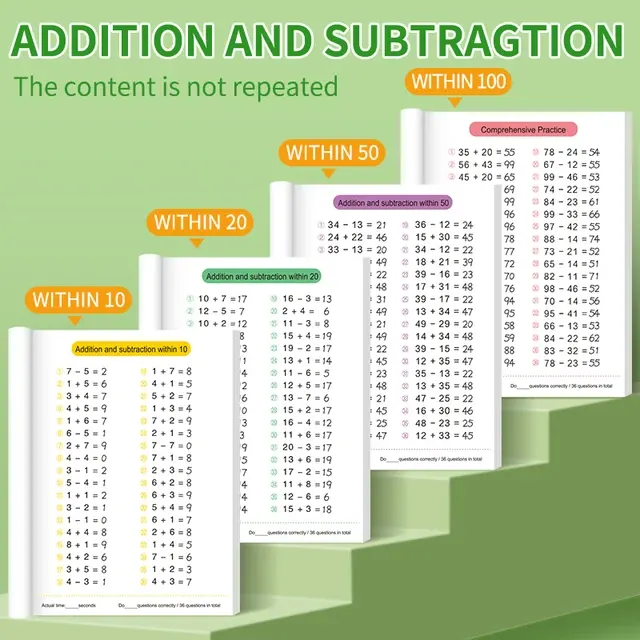 Mathe-Übungsbuch Addition und Subtraktion bis 100 4