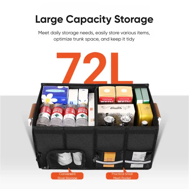 Foldable Trunk Storage Box 110L Waterproof 2