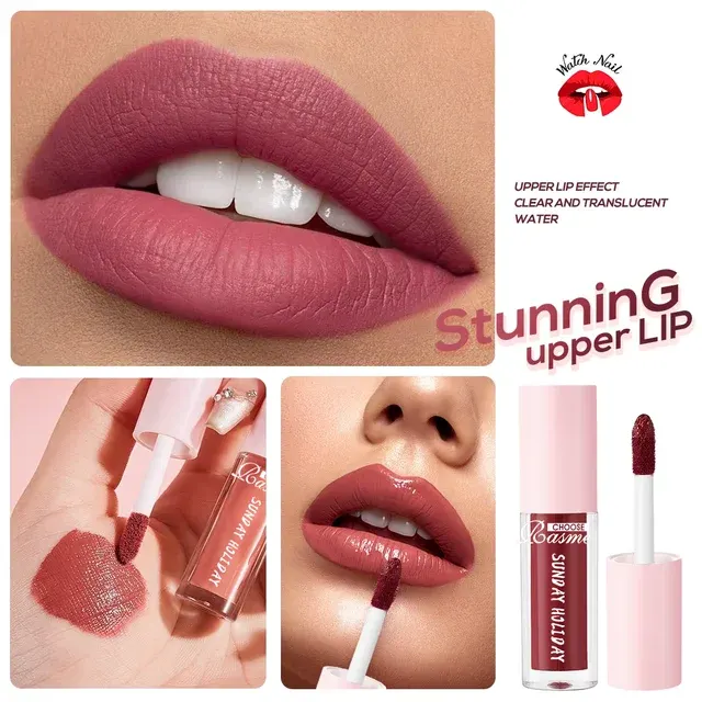 10 Stück Set Lipgloss Samt-Lippenstift: Wasserfester und Langanhaltender 3