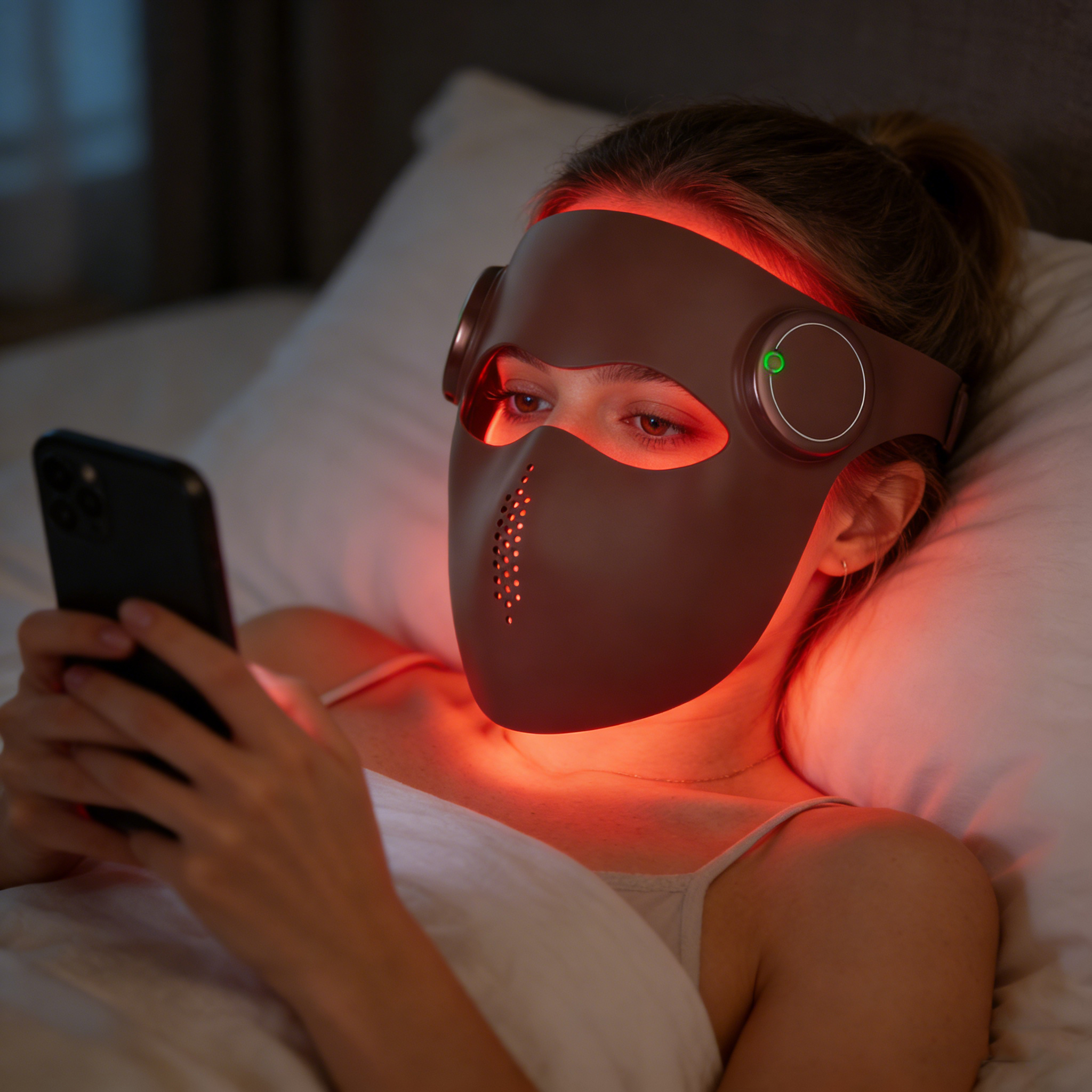 3D Silicone Red Light Therapy Mask Wireless 2