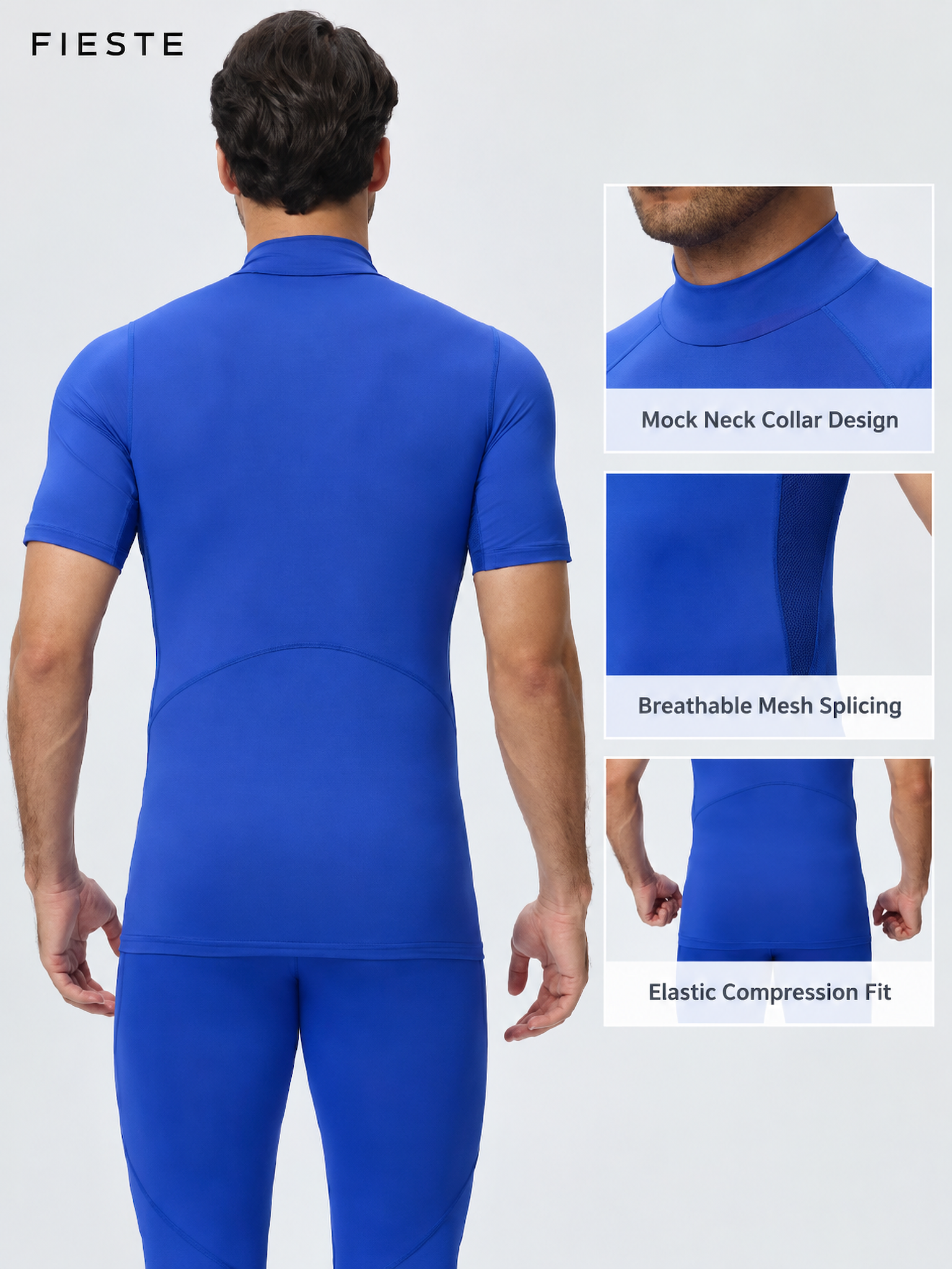 Men's Short Sleeve Quick Dry Athletic Top 3