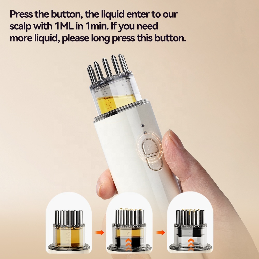 Electric Vibrating Scalp Massage Hair Oil Applicator 4