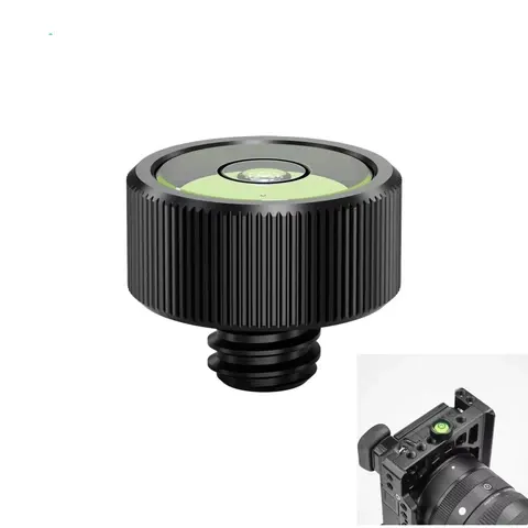 Mini-Wasserwaage mit 1 4-Zoll-Schraube für Käfig-Gimbal-Stativ Hochpräzise Kreisförmige